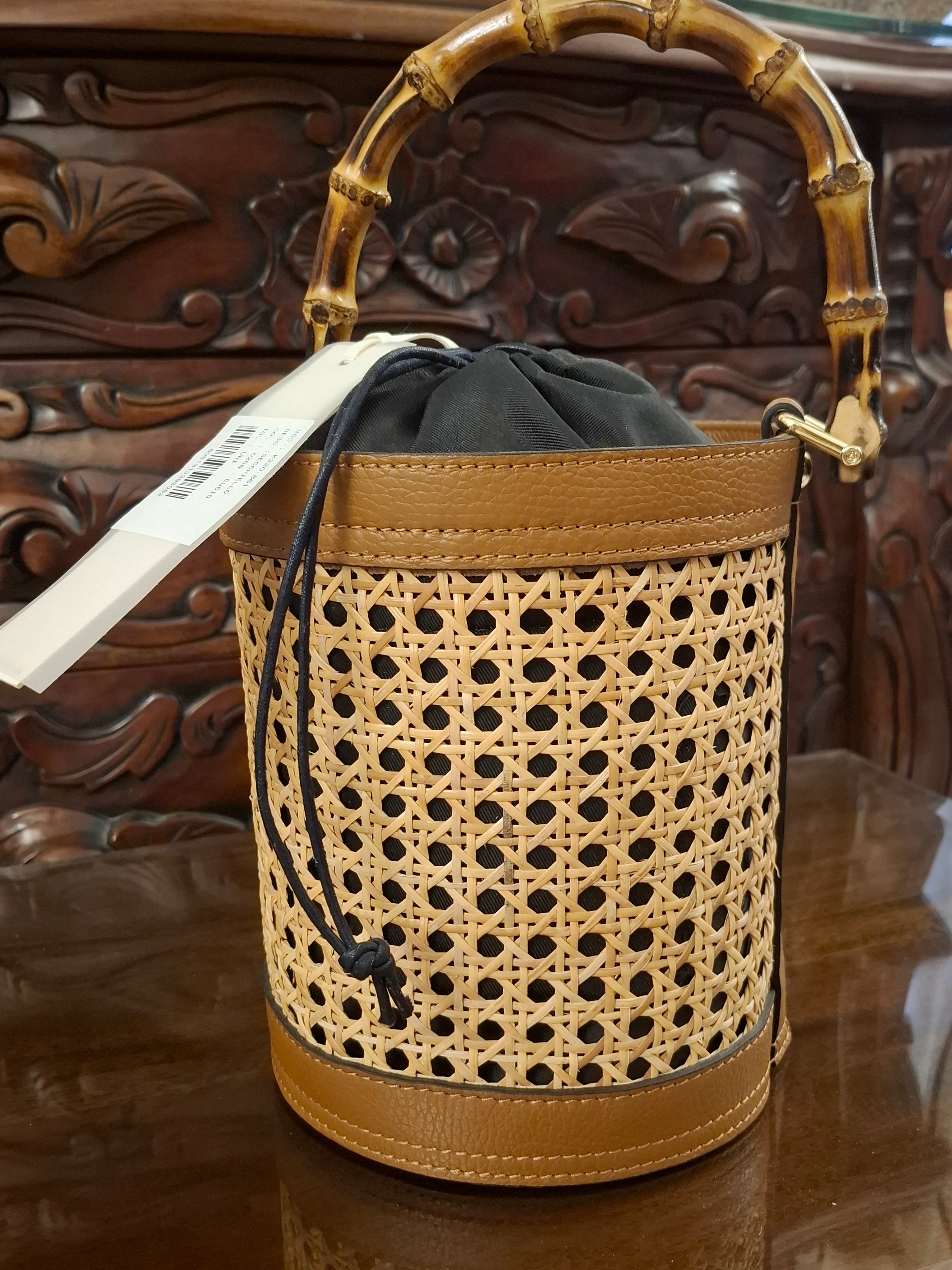 BUCKET BAG REAL LEATHER
