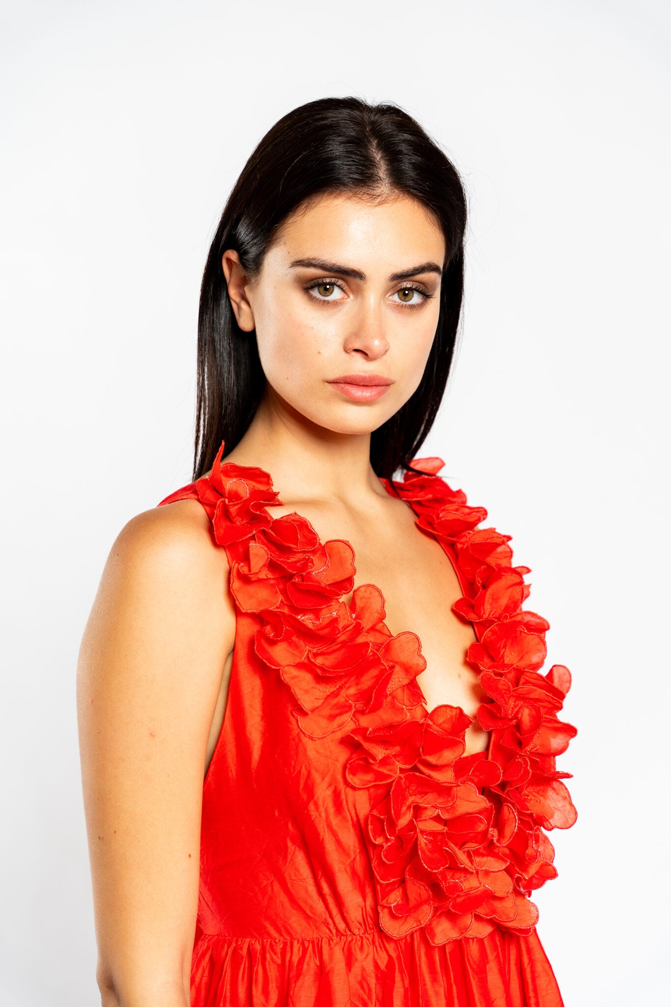 FLIRTY CORAL MINI DRESS