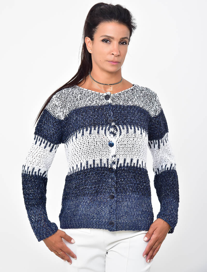 MARINE KNITTED CARDIGAN