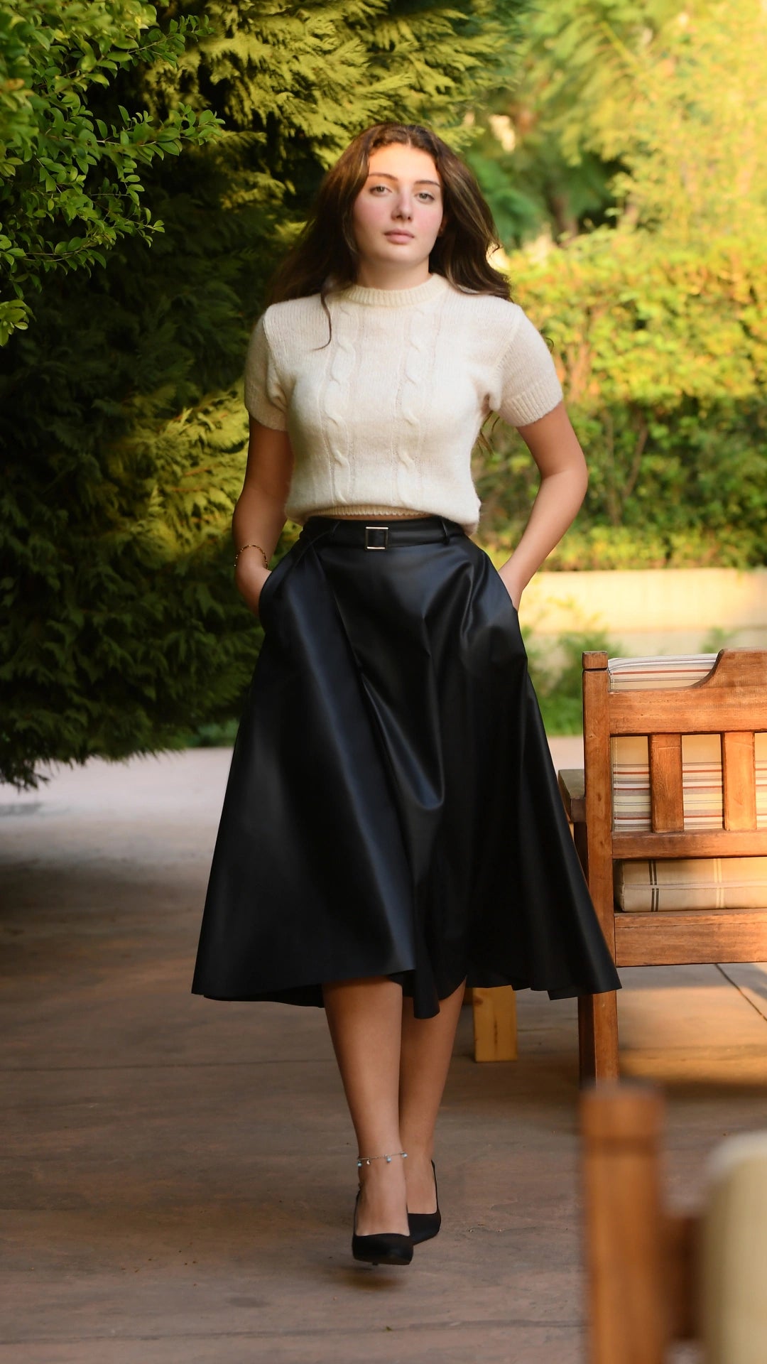 Ecopelle skirt