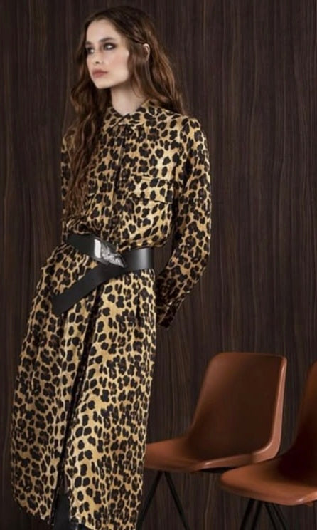 ANIMALIER LONG DRESS