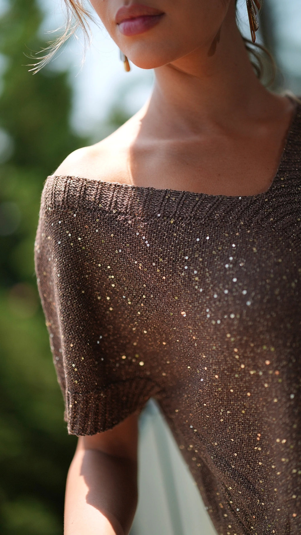 KNIT TOP LUREX