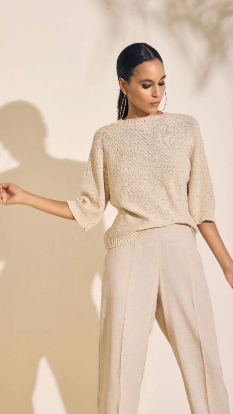 KNIT TOP PAILLETES