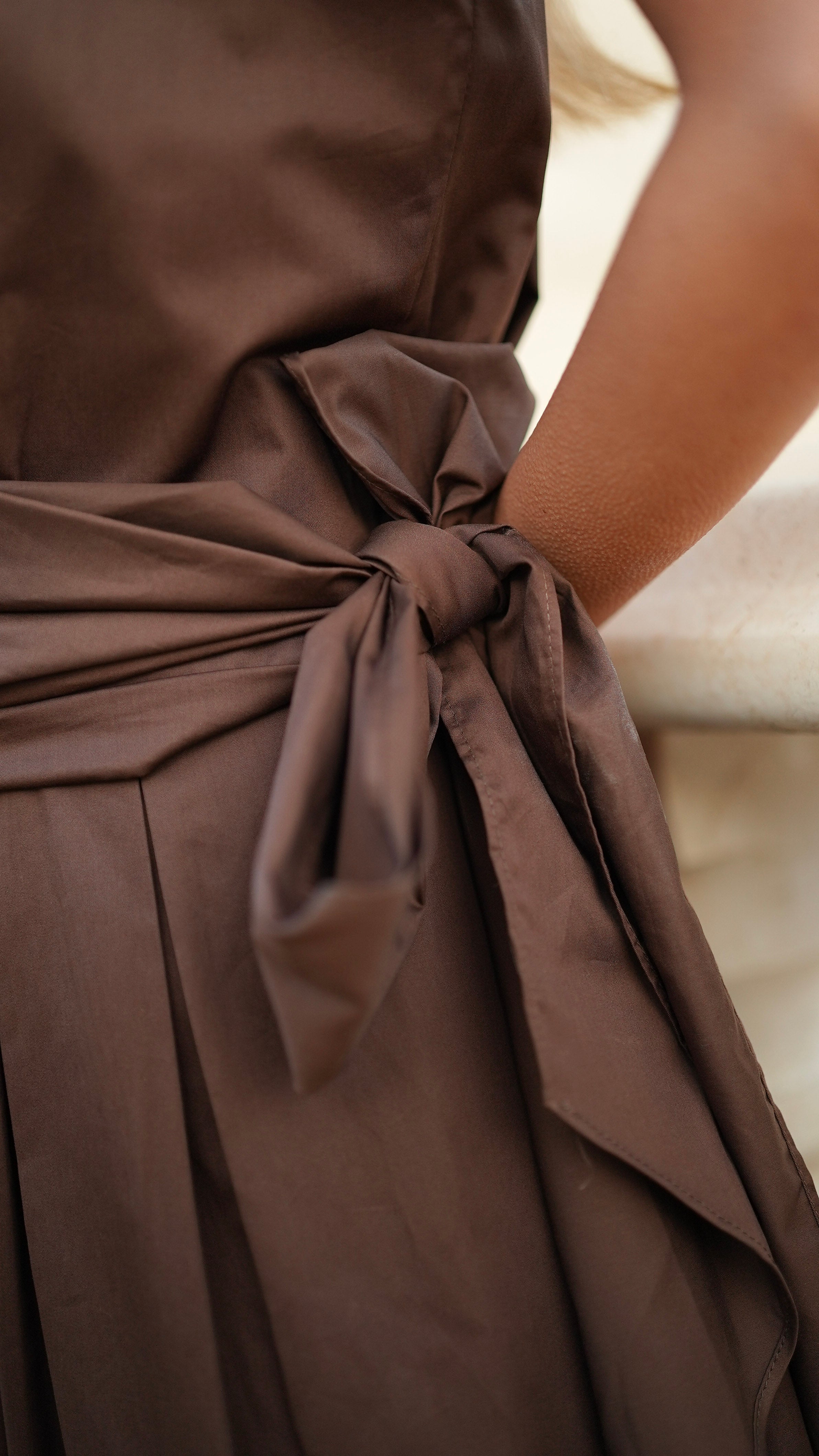 CHOCO LONG DRESS