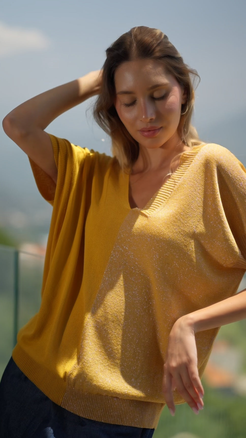 KNIT TOP LUREX