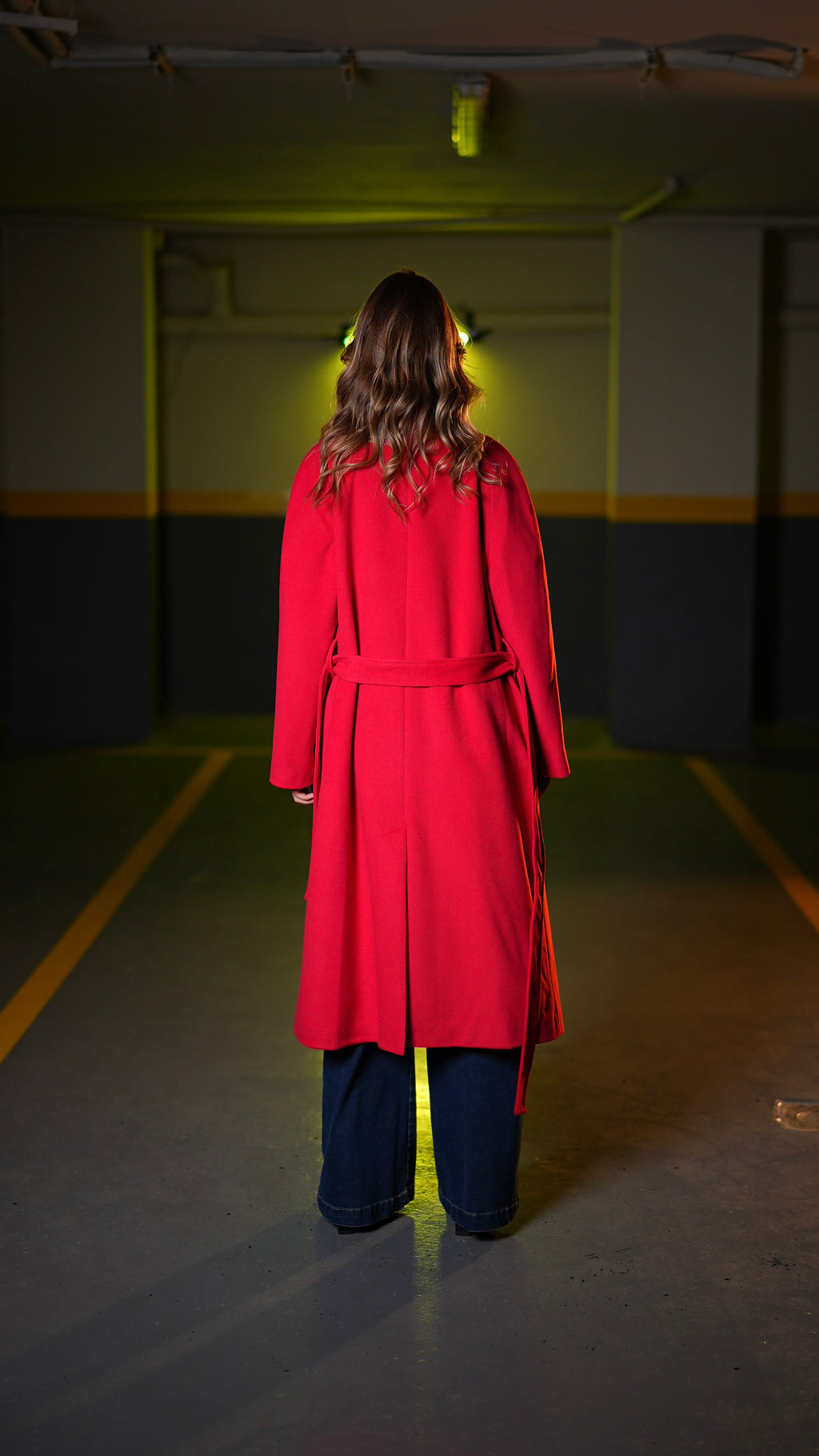 Red trenchcoat