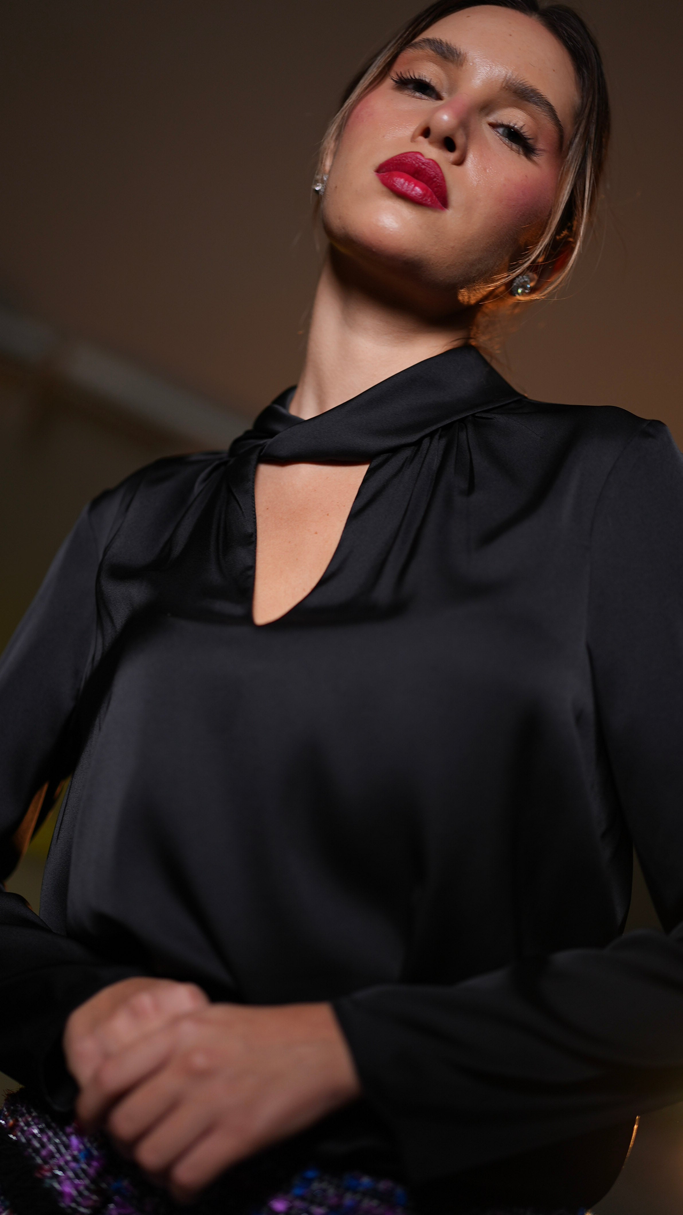 Black Silk Shirt