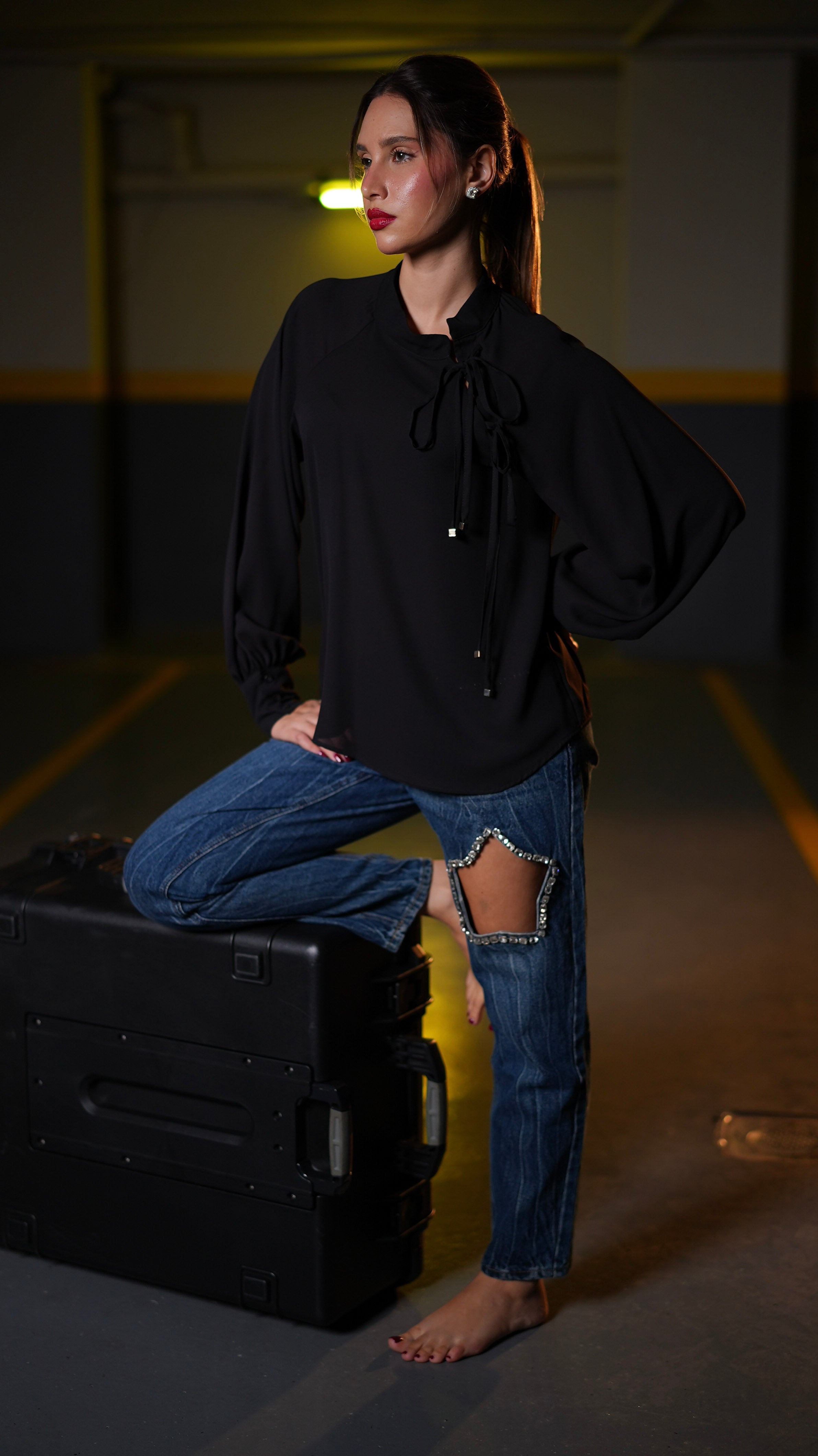 Jeans diamond stars