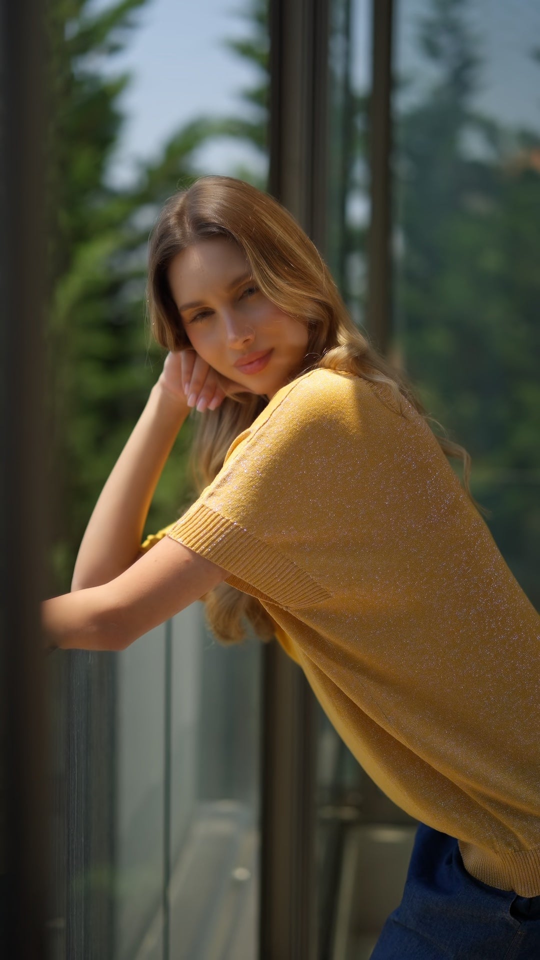 KNIT TOP LUREX