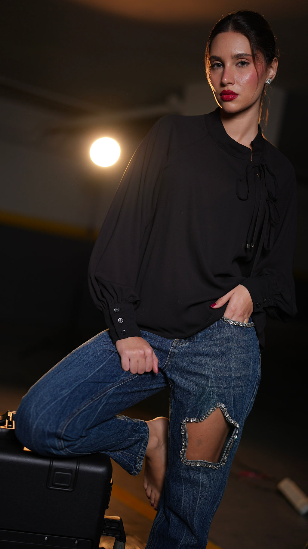 Jeans diamond stars