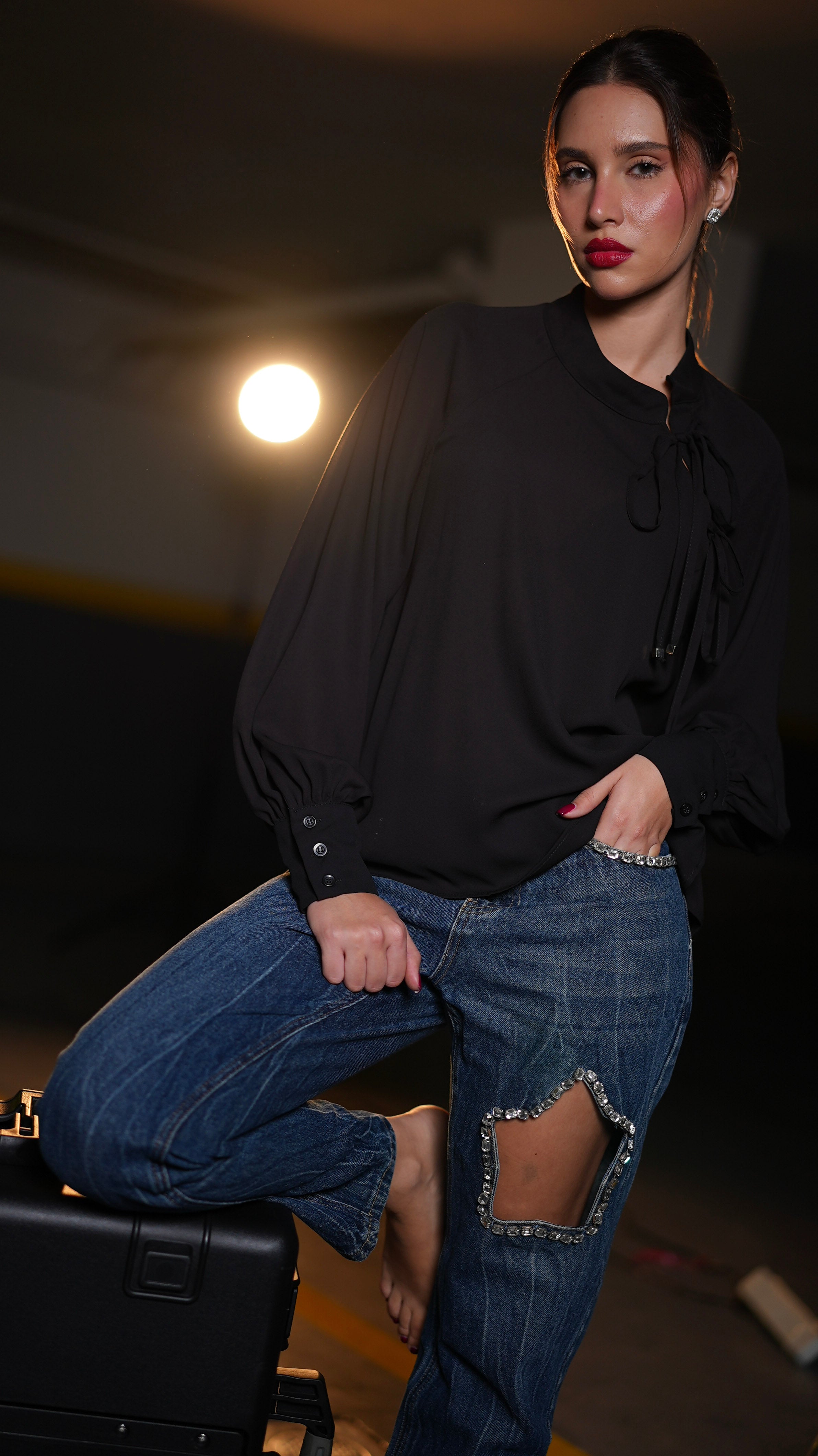 Jeans diamond stars