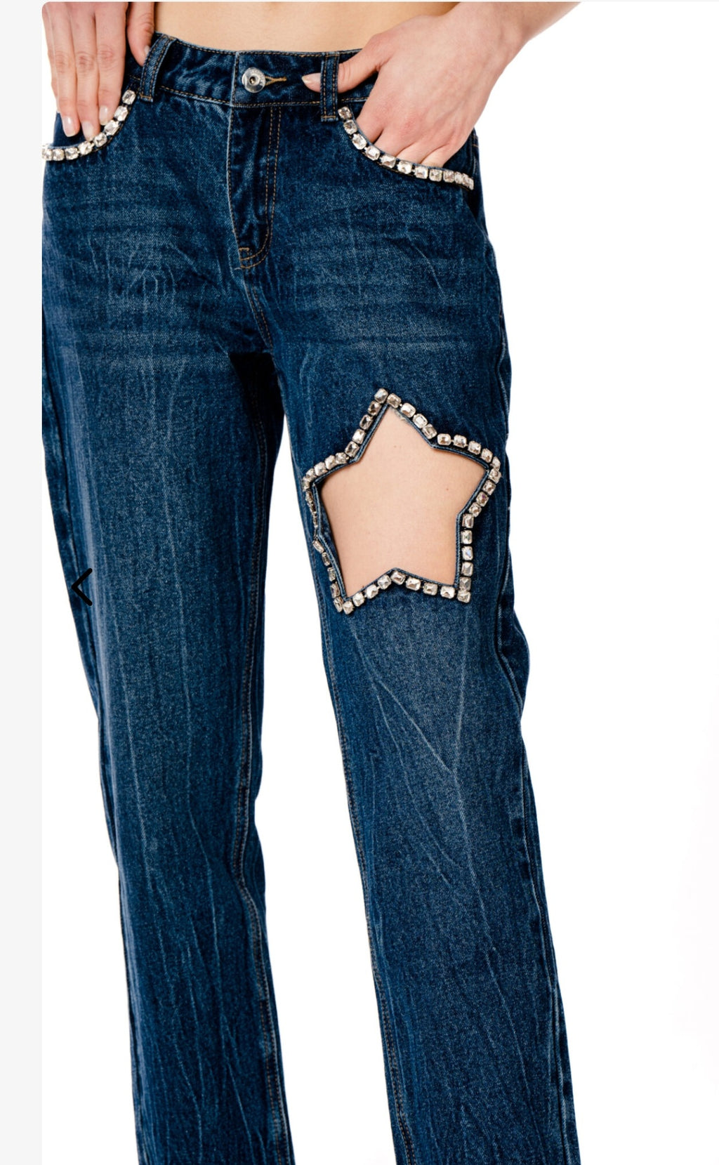 Jeans diamond stars