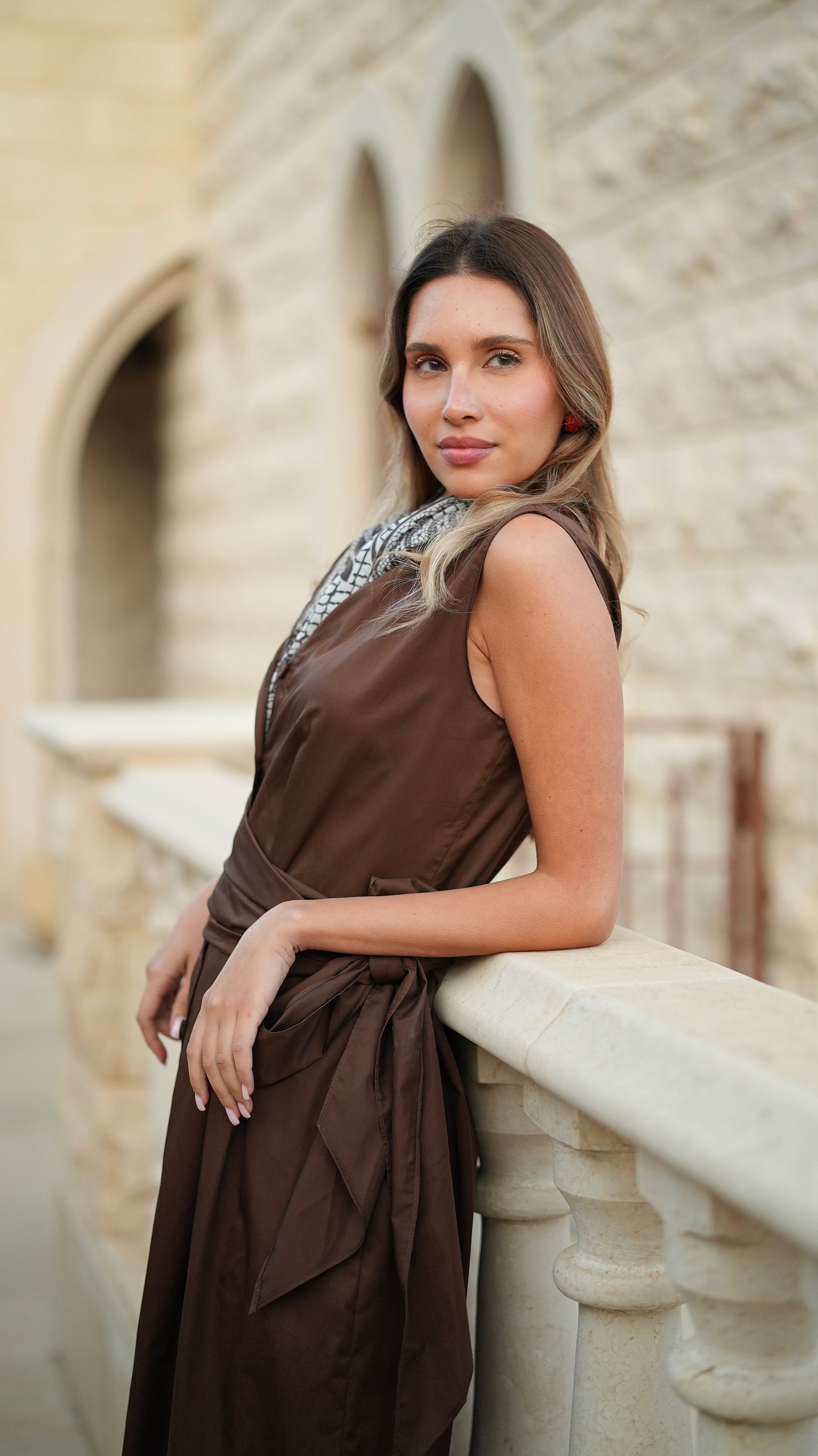 CHOCO LONG DRESS