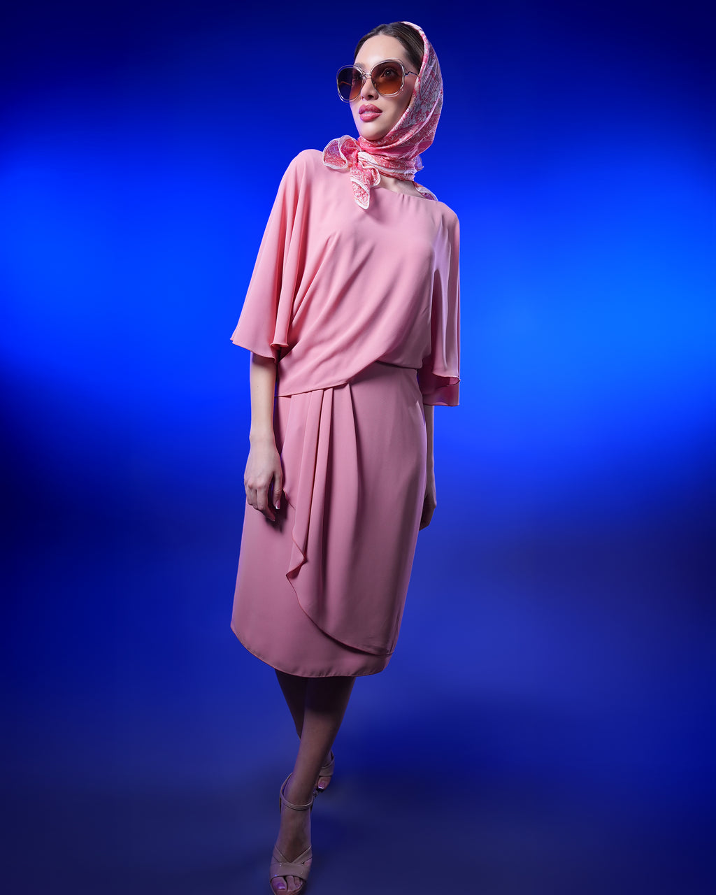 SALMON COLOR DRESS
