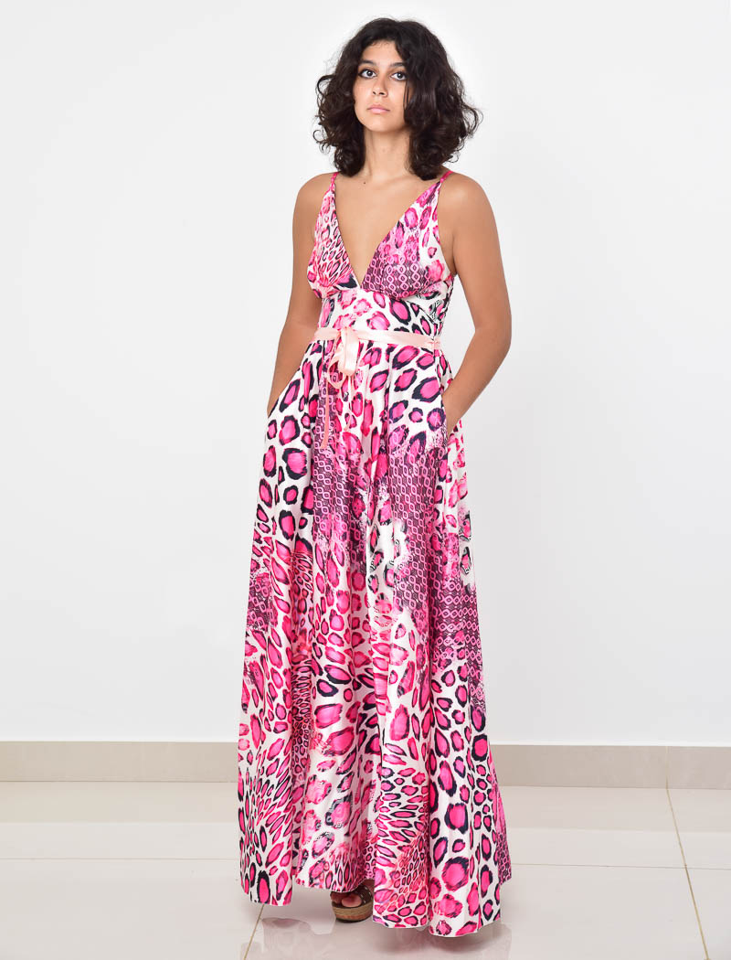 Women's Animal Print Bardot Ruffle Maxi Dress | Boohoo UK